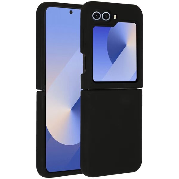 Accezz - Liquid Silicone Backcover voor Samsung Galaxy Z Flip 6 - Black