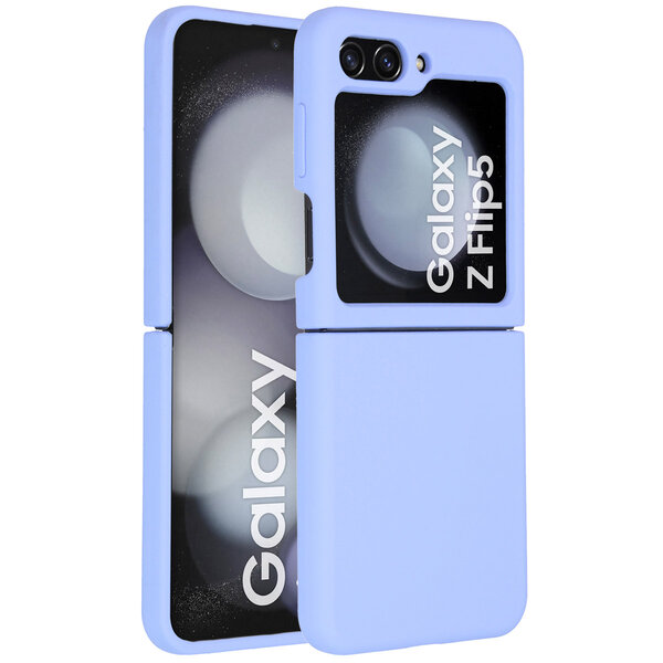 Accezz - Liquid Silicone Backcover voor Samsung Galaxy Z Flip 5 - Purple