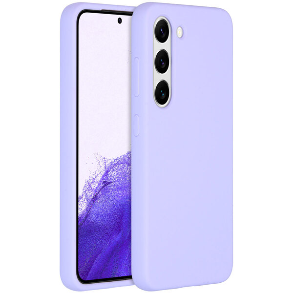 Accezz - Liquid Silicone Backcover voor Samsung Galaxy S23 - Purple