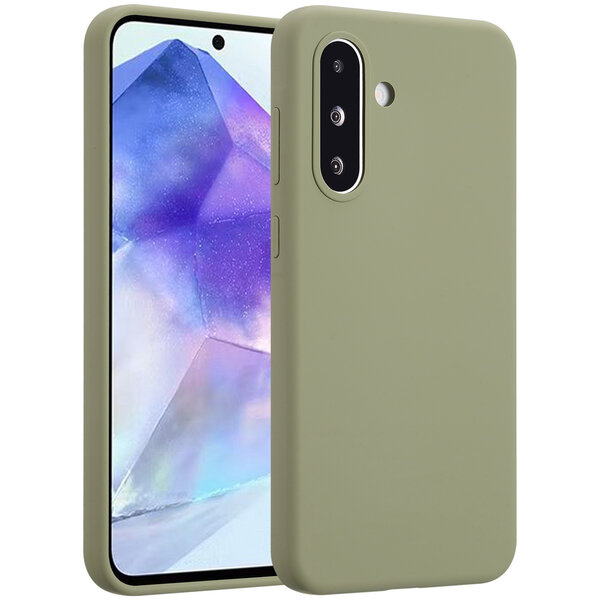 Accezz - Liquid Silicone Backcover voor Samsung Galaxy A36 / A56 - Cooper Green