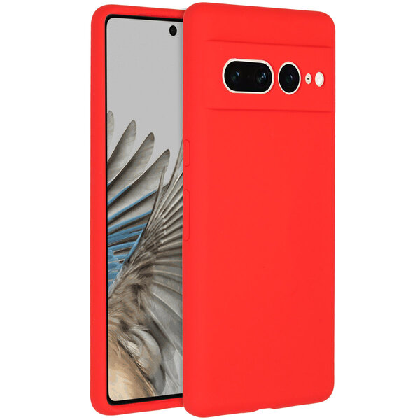 Accezz - Liquid Silicone Backcover voor Google Pixel 7 Pro - Red