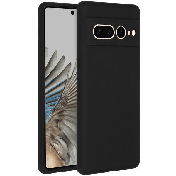 Accezz - Liquid Silicone Backcover voor Google Pixel 7 Pro - Black