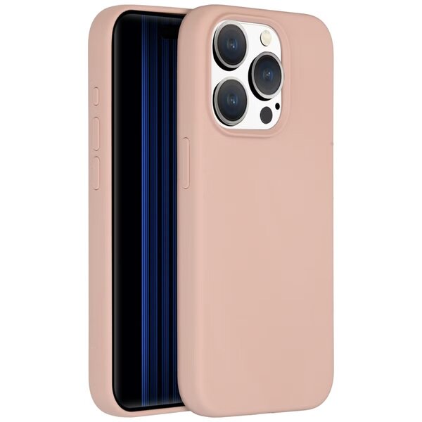 Accezz - Liquid Silicone Backcover voor Apple iPhone 15 Pro - Pink