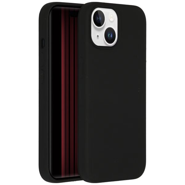 Accezz - Liquid Silicone Backcover voor Apple iPhone 15 - Black