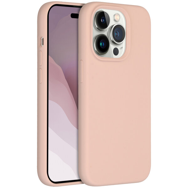 Accezz - Liquid Silicone Backcover voor Apple iPhone 14 Pro - Pink