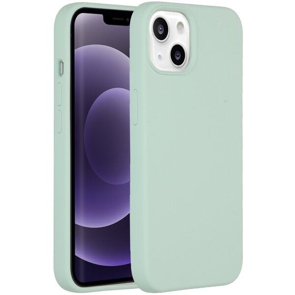 Accezz - Liquid Silicone Backcover voor Apple iPhone 14 / 13 - Sky Blue