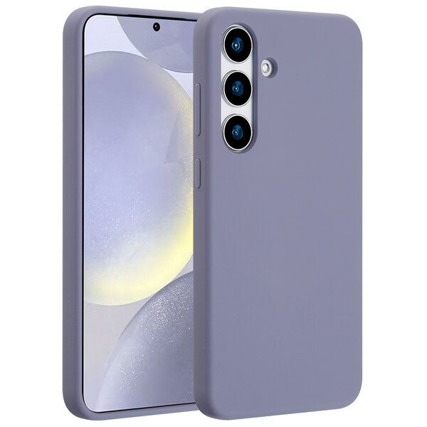 Accezz - Liquid Silicone Backcover met MagSafe voor Samsung Galaxy S25 Plus - Lavender Grey