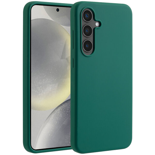 Accezz - Liquid Silicone Backcover met MagSafe voor Samsung Galaxy S24 FE - Forest Green