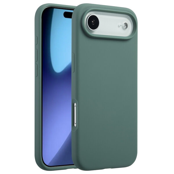 Accezz - Liquid Silicone Backcover met MagSafe voor Apple iPhone Air - Dark Green