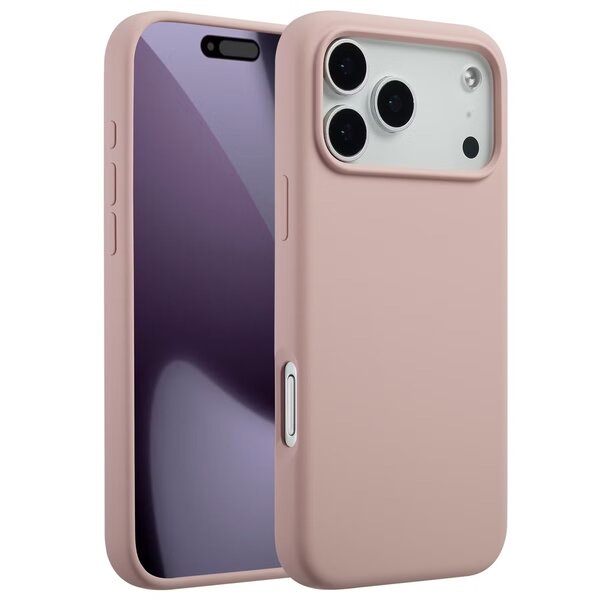 Accezz - Liquid Silicone Backcover met MagSafe voor Apple iPhone 17 Pro Max - Pink