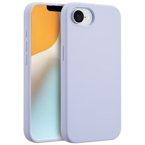 Accezz - Liquid Silicone Backcover met MagSafe voor Apple iPhone 16e - Purple