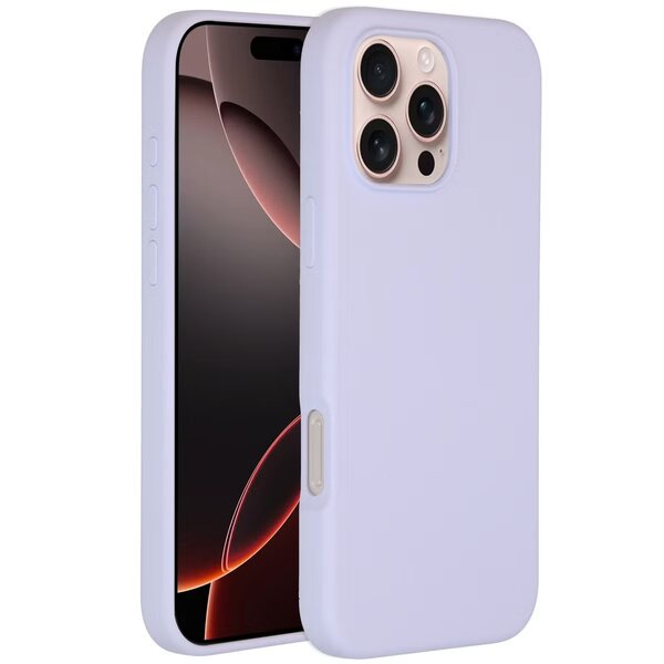 Accezz - Liquid Silicone Backcover met MagSafe voor Apple iPhone 16 Pro Max - Purple
