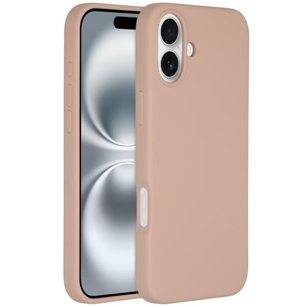 Accezz - Liquid Silicone Backcover met MagSafe voor Apple iPhone 16 Plus - Pink