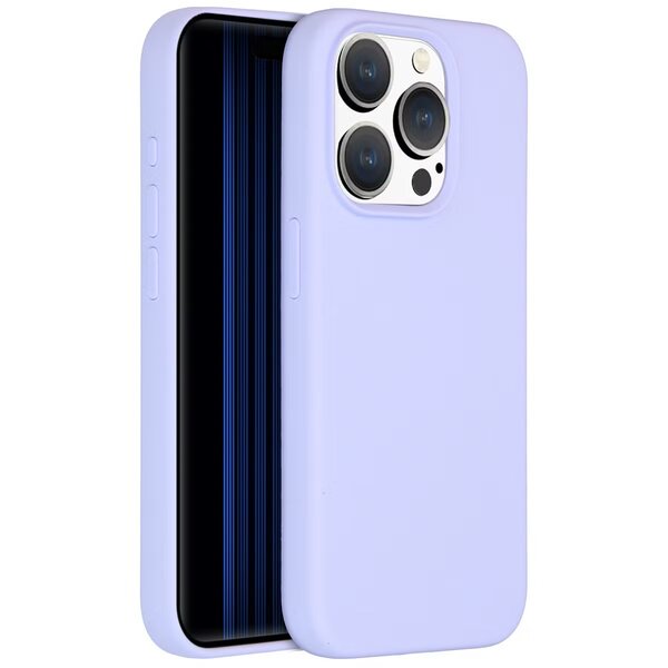 Accezz - Liquid Silicone Backcover met MagSafe voor Apple iPhone 15 Pro - Purple