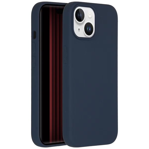 Accezz - Liquid Silicone Backcover met MagSafe voor Apple iPhone 15 - Dark Blue