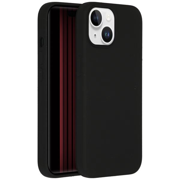 Accezz - Liquid Silicone Backcover met MagSafe voor Apple iPhone 15 - Black