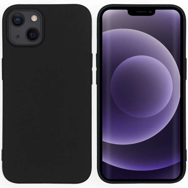 Accezz - Color Backcover voor Apple iPhone 13 - Black