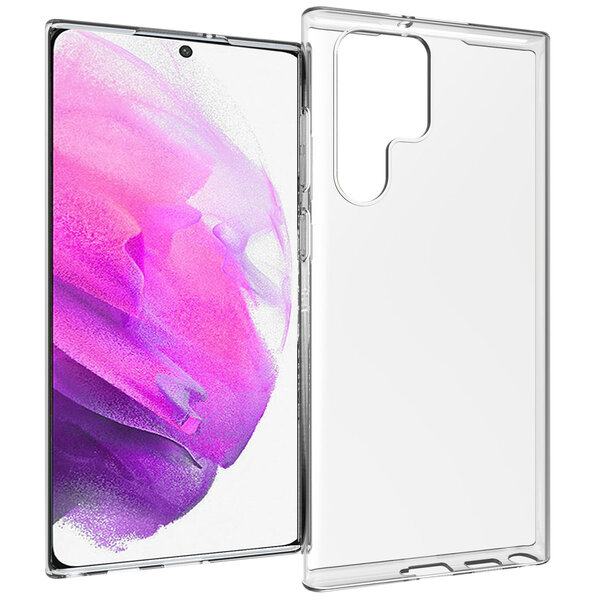 Accezz - Backcover voor Samsung Galaxy S22 Ultra - Transparent