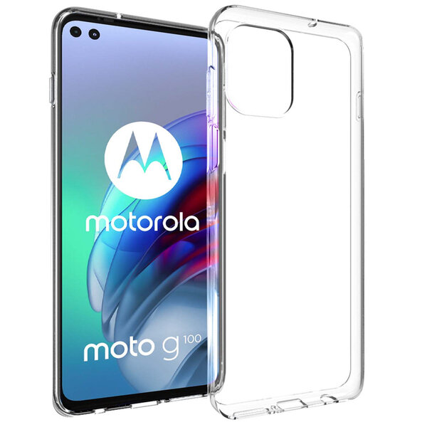Accezz - Backcover voor Motorola Moto G100 - Transparent