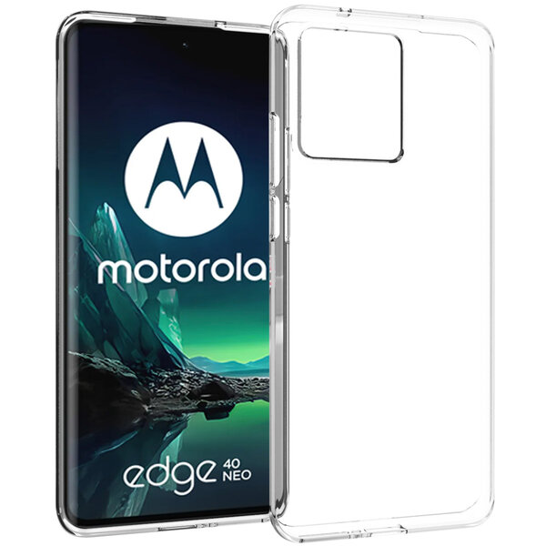 Accezz - Backcover voor Motorola Edge 40 Neo - Transparent