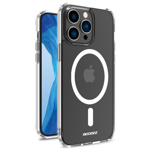 Accezz - Backcover met MagSafe voor Apple iPhone 14 Pro - Transparent