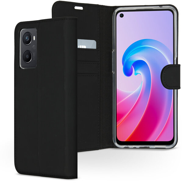 Accezz - Wallet Softcase Bookcase voor OPPO A96 5G - Black