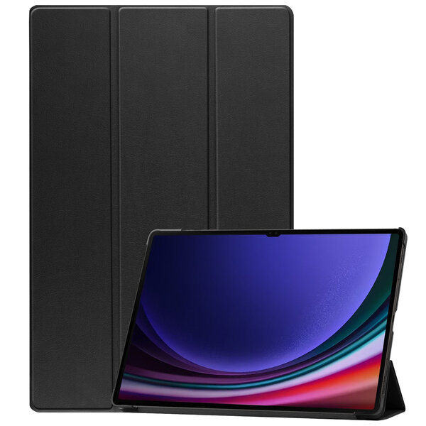 Accezz - Trifold Bookcase voor Samsung Galaxy Tab S10 Ultra / Tab S9 Ultra - Black