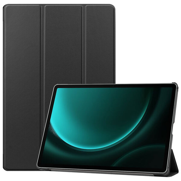 Accezz - Trifold Bookcase voor Samsung Galaxy Tab S10 Plus / Tab S9 FE Plus / Tab S9 Plus - Black