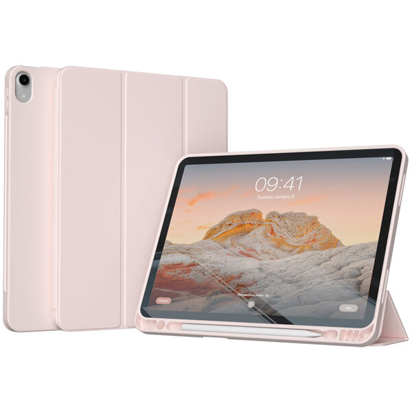 Accezz - Smart Silicone Bookcase voor Apple iPad 11 (2025) 11 inch A16 / iPad 10 (2022) 10.9 inch - Pink