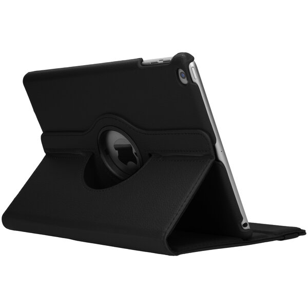 Accezz - 360&deg; draaibare Bookcase voor Apple iPad 6 (2018) 9.7 inch / iPad 5 (2017) 9.7 inch - Black