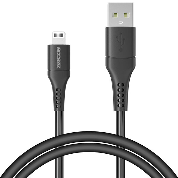 Accezz - Lightning naar USB kabel - MFi certified - 1 m - Black