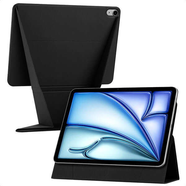 Accezz - High Stand case voor Apple iPad Air 11 inch (2025) M3 / (2024) M2 / Air 5 (2022) / Air 4 (2020) - Black