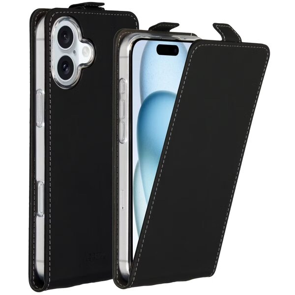 Accezz - Flipcase voor Apple iPhone 16 Plus - Black