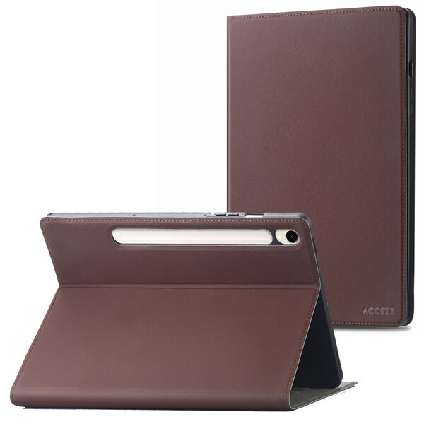 Accezz - Classic Case voor Samsung Galaxy Tab S10 Lite / S9 11.0 inch / Tab S10 FE / S9 FE 10.9 inch - Brown