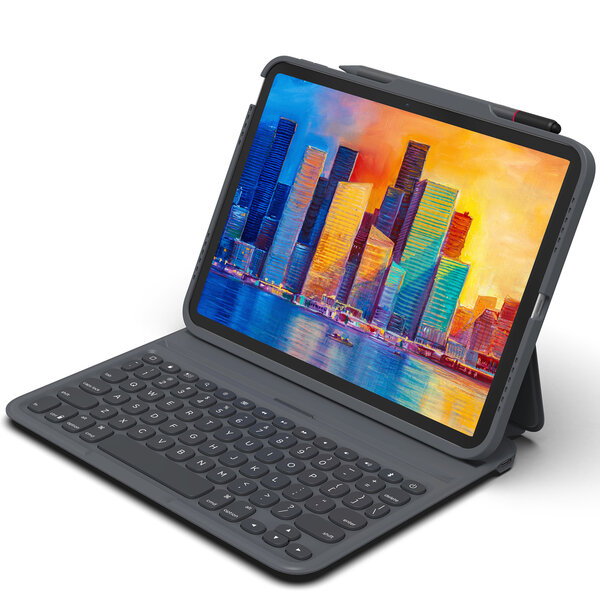 ZAGG - Pro Keys Keyboard Bookcase voor Apple iPad 11 (2025) 11 inch A16 / iPad 10 (2022) 10.9 inch - Black Grey