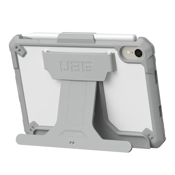 UAG - Scout Healthcare backcover met stand en strap voor Apple iPad Mini 7 (2024) / iPad Mini 6 (2021) - White Grey