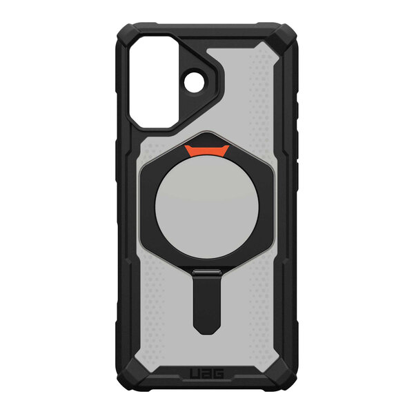 UAG - Plasma XTE Backcover MagSafe voor Apple iPhone 17 - Black Pop Orange