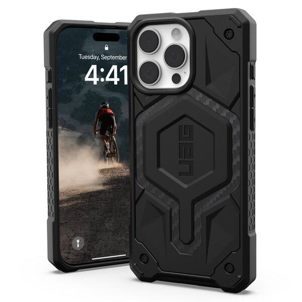 UAG - Monarch Pro Backcover voor Apple iPhone 16 Pro Max - Carbon Fiber
