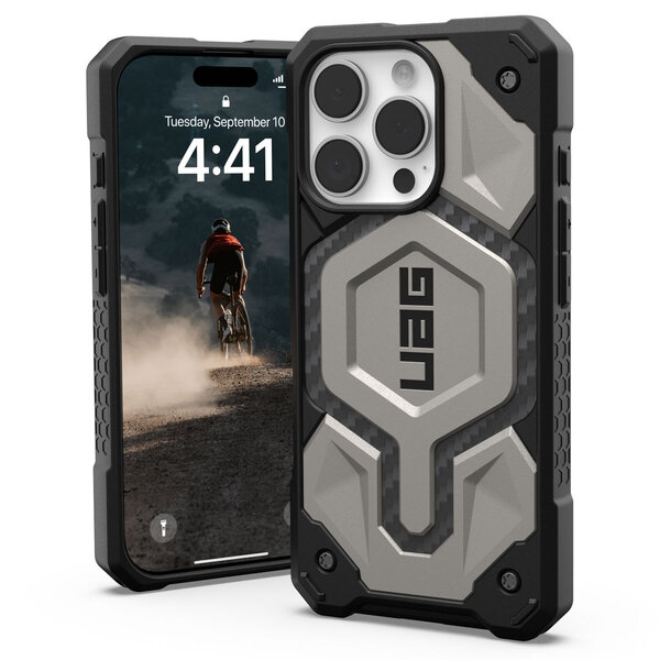 UAG - Monarch Pro Backcover voor Apple iPhone 16 Pro - Titanium