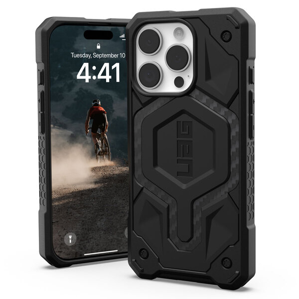 UAG - Monarch Backcover voor Apple iPhone 16 Pro - Carbon Fiber