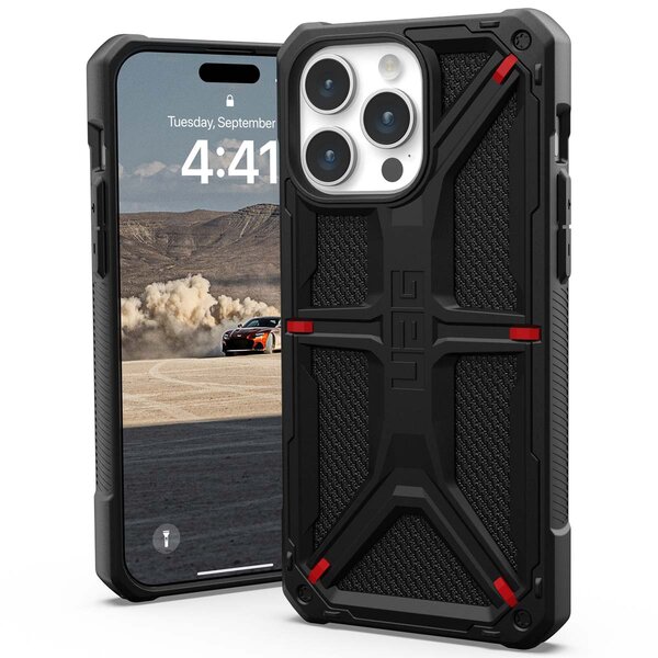 UAG - Monarch Backcover voor Apple iPhone 15 Pro Max - Kevlar Black