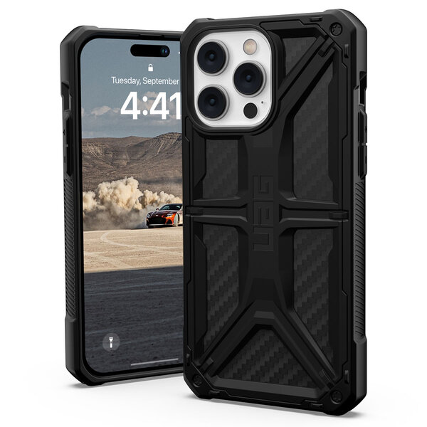 UAG - Monarch Backcover voor Apple iPhone 14 Pro Max - Carbon Fiber