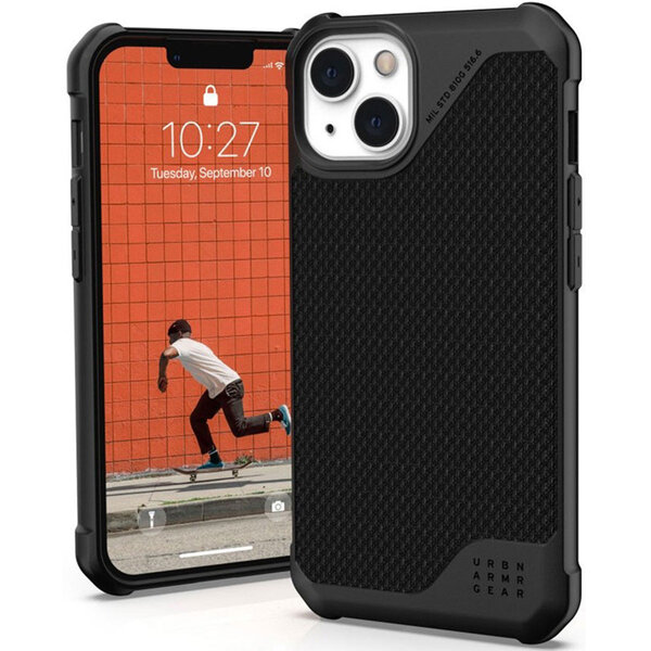UAG - Metropolis LT Backcover voor Apple iPhone 13 - Kevlar Black
