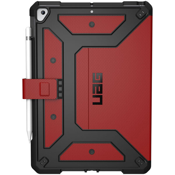UAG - Metropolis Bookcase voor Apple iPad 9 (2021) 10.2 inch / iPad 8 (2020) 10.2 inch / iPad 7 (2019) 10.2 inch - Red