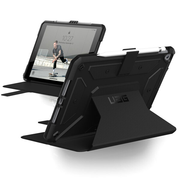 UAG - Metropolis Bookcase voor Apple iPad 9 (2021) 10.2 inch / iPad 8 (2020) 10.2 inch / iPad 7 (2019) 10.2 inch - Black