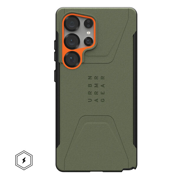 UAG - Civilian Backcover MagSafe voor Samsung Galaxy S25 Ultra - Drab Orange