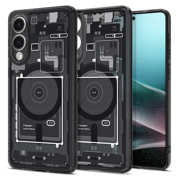 Spigen - Ultra Hybrid Zero One MagFit Backcover voor Samsung Galaxy S25 Edge - Black