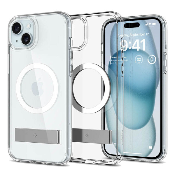 Spigen - Ultra Hybrid S MagSafe voor Apple iPhone 15 - Transparent