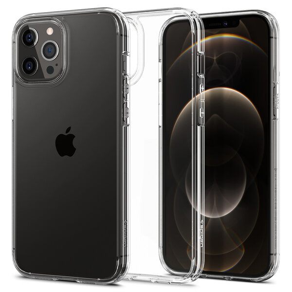 Spigen - Ultra Hybrid Backcover voor Apple iPhone 12 (Pro) - Transparent