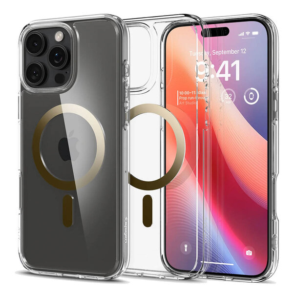 Spigen - Ultra Hybrid Backcover MagSafe voor Apple iPhone 16 Pro Max - Gold